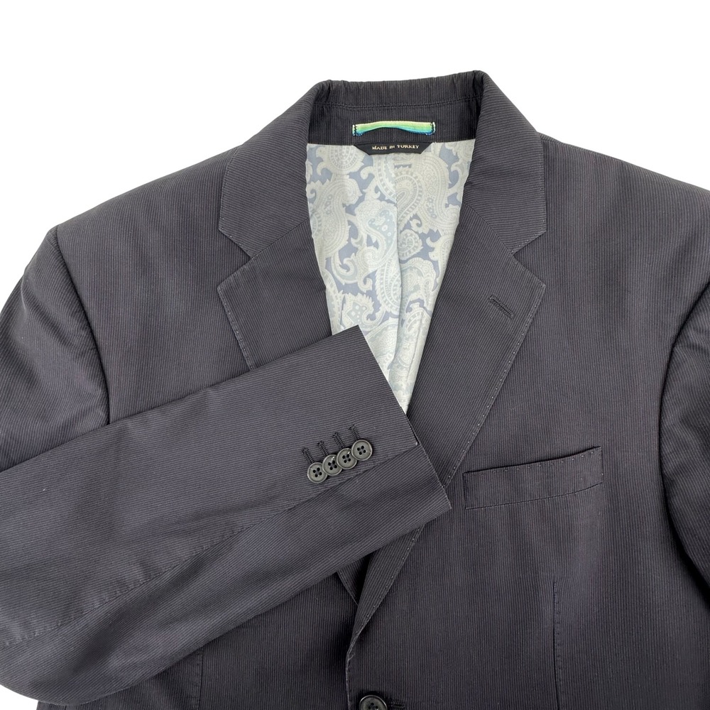 Banana Republic Blazer Mens 42R Navy Blue Cotton Two Button Sport Coat